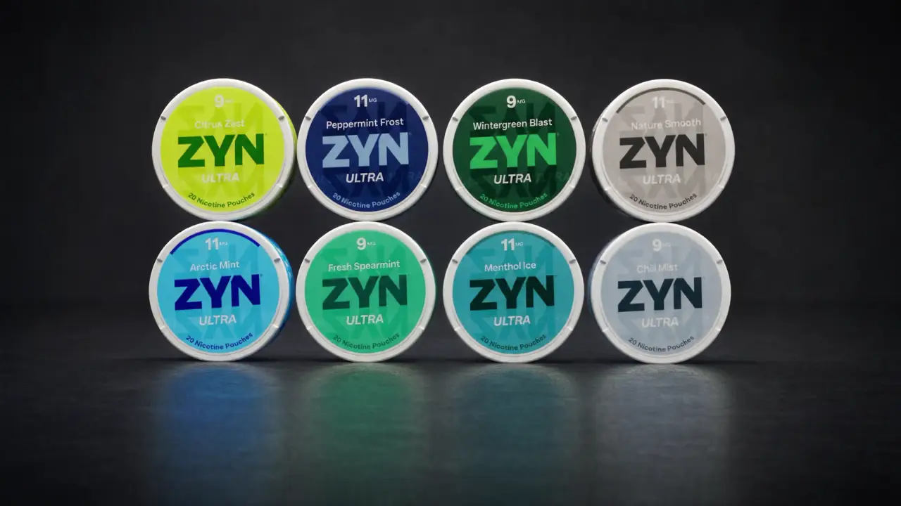 Banner da linha ZYN Ultra com as 8 latas